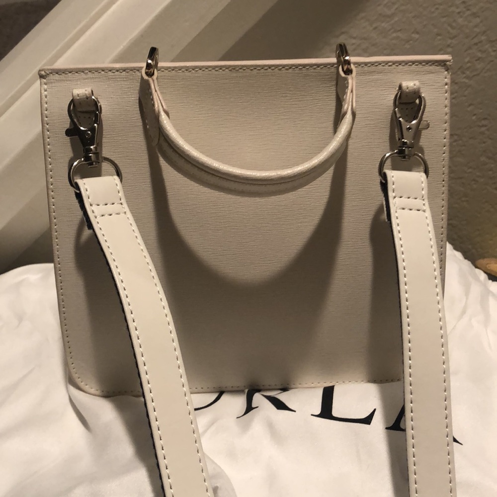 White Furla Handbag with Bag Strap - Picture 13 of 16